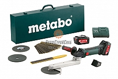 Набор аккумуляторного шлифователя швов Metabo KNS 18 LTX 150